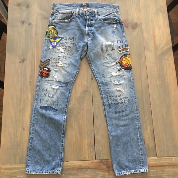 Polo Ralph Lauren Other - Polo Ralph Lauren Military Patched Varick Jeans